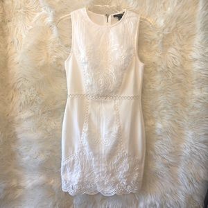 Forever 21 White Crochet Bodycon Party Dress